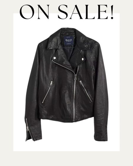 My favorite back leather jacket is 25% off for Madewell Insiders! #leatherjacket #closetstaple #fashionjackson

#LTKsalealert #LTKstyletip