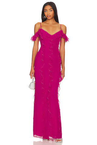 Lovers and Friends Marisol Gown in Pink from Revolve.com | Revolve Clothing (Global)