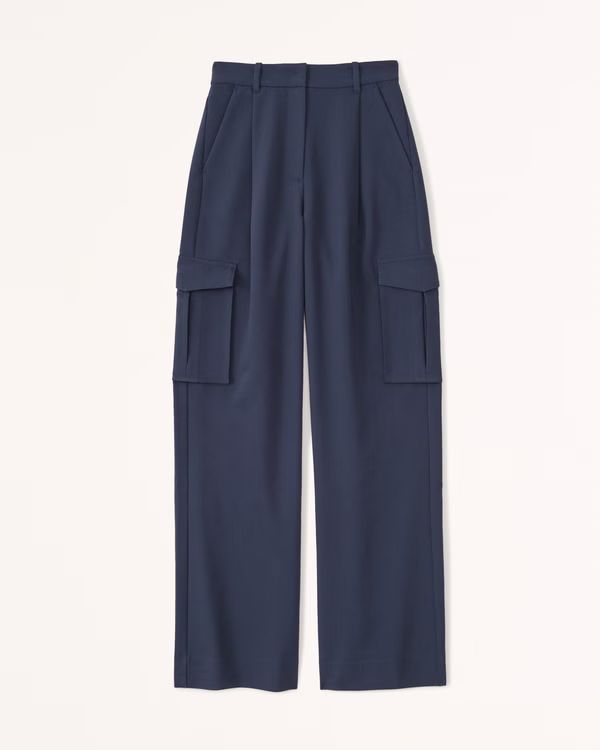 Women's A&F Sloane Tailored Cargo Pant | Women's Bottoms | Abercrombie.com | Abercrombie & Fitch (US)