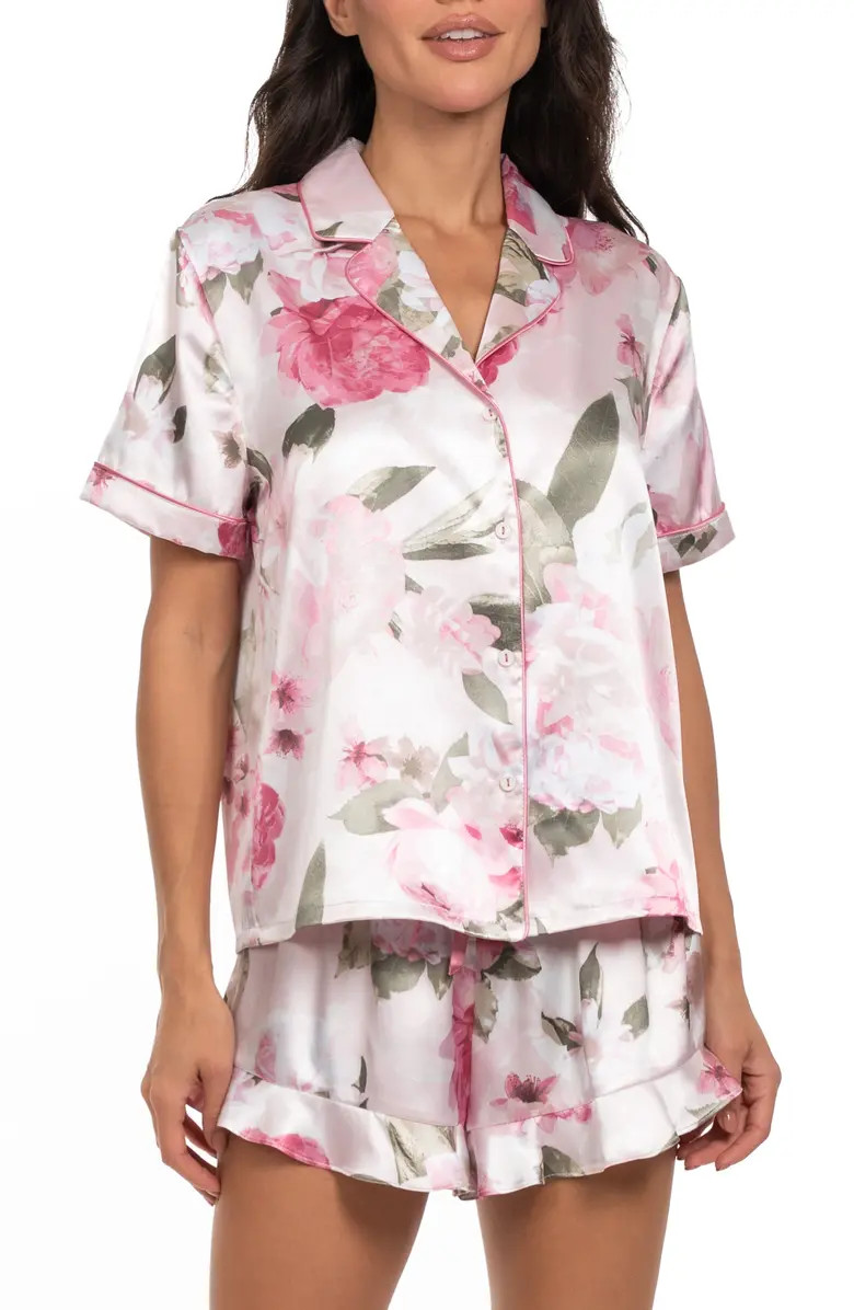Jovie Floral Satin Short Pajamas | Nordstrom