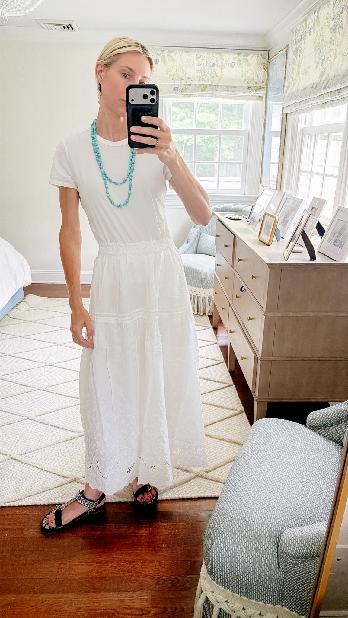Summer outfit, white skirt

#LTKootd