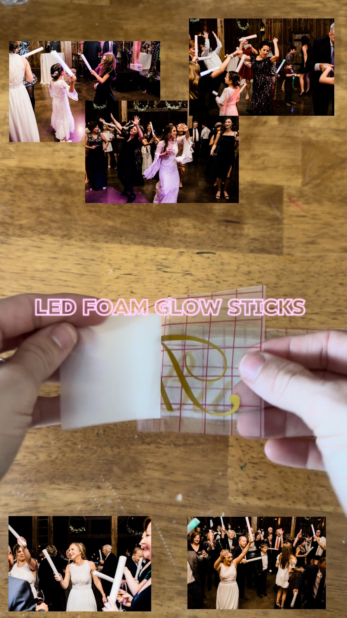 DIY custom wedding led foam glow sticks 

#LTKWedding