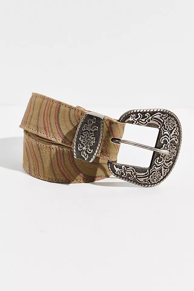 Black Rock Printed Western Belt | Free People (Global - UK&FR Excluded)