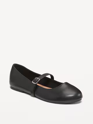 Faux-Leather Ballet Flats for Girls | Old Navy (US)