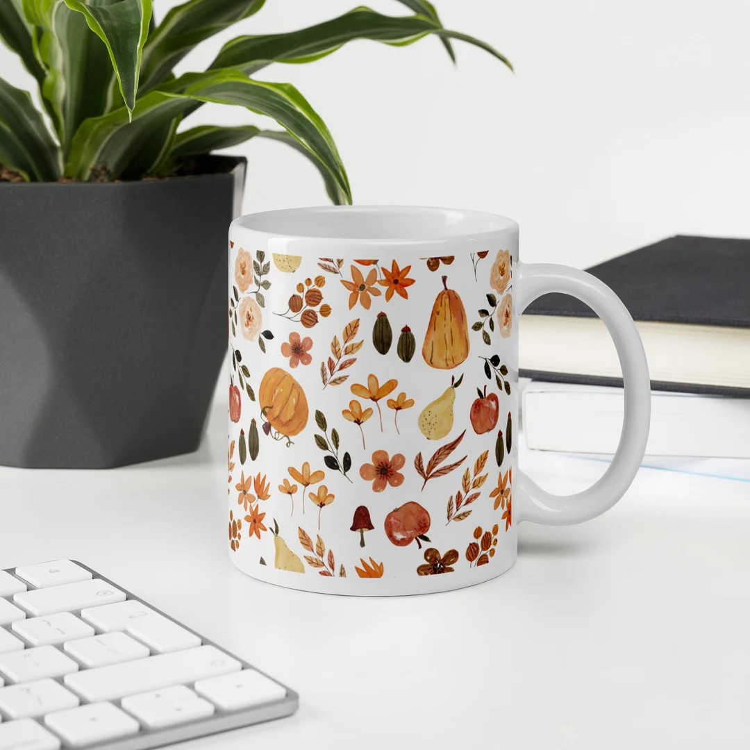 Fall Mug Pumpkin Mug Fall Coffee Mug Cozy Coffee Mug Autumn Mug Fall Decor Fall Gift Tea Mug - Et... | Etsy (US)