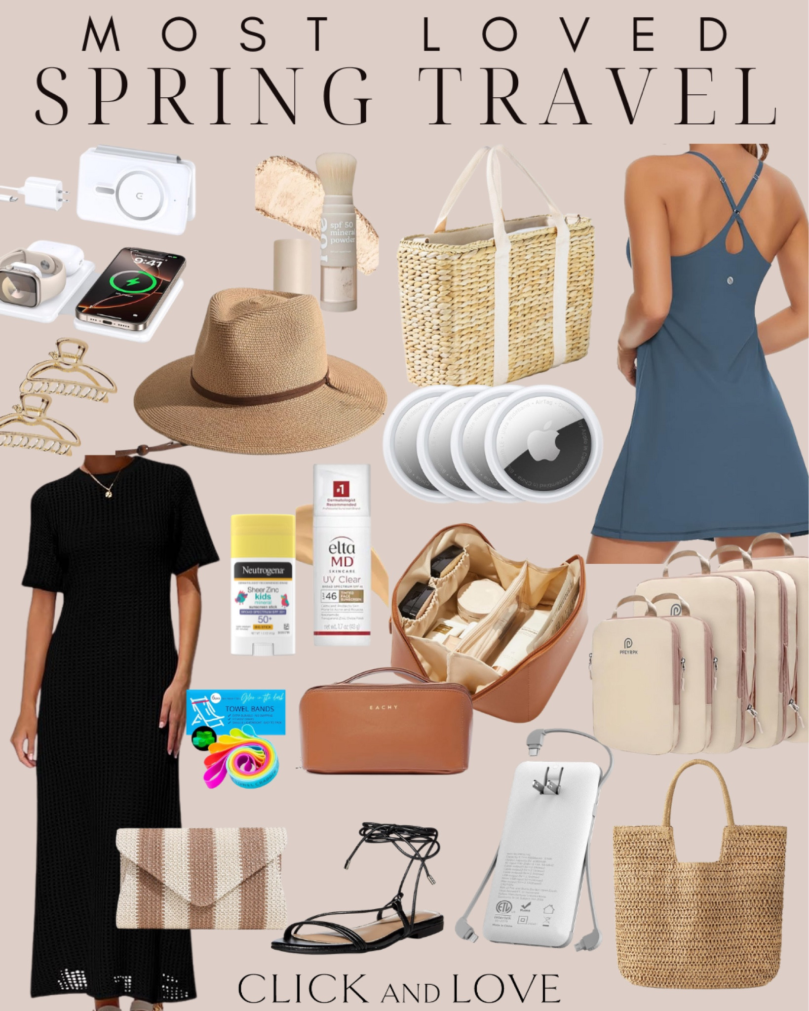 Most Loved spring travel! 
Check out these styles and bestsellers that are great for any spring or summer vacation! Great mix of finds from electronics to fashion favorites and sunscreen.

Most Loved spring travel favorites! Fashion, essentials and travel gear for everyone. 

Amazon fashion, dress, swim cover up, athletic dress, clothing, budget friendly fashion, hat, sun hat, beach hat, Amazon fashion, ootd, bathing suit cover up, beach hat, swim hat, summer hat, beach tote, sunscreen, packing, packing cubes, travel, resort wear, charger, clutch, divided tray, chair bands, towel bands, air tags, beach bag, cooler bag, luggage, sandals, straps sandal, tote, purse


#LTKTravel #LTKSeasonal #LTKStyleTip