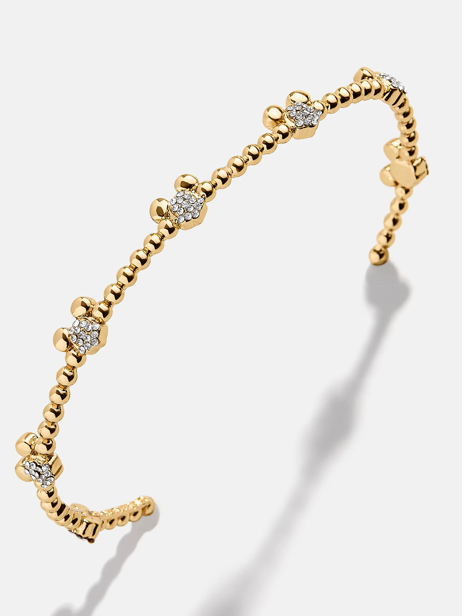 Mickey Mouse Disney Pavé Cuff Bracelet - Mickey Mouse | BaubleBar (US)