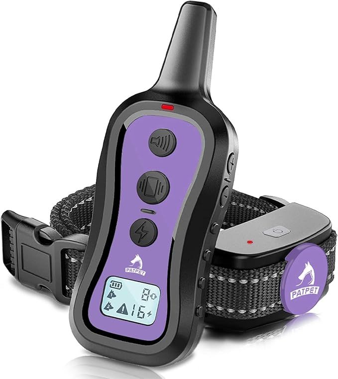 PATPET Dog Training Collar Dog Shock Collar with Remote - 3 Training Modes, Beep, Vibration and S... | Amazon (US)