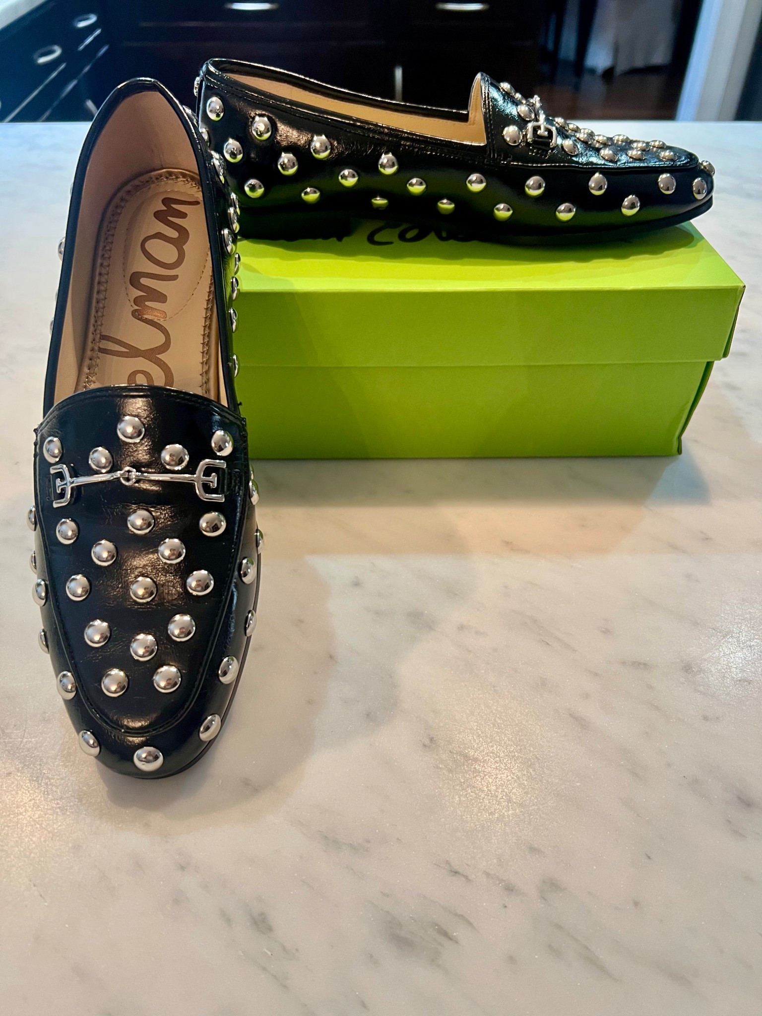 black studded loafers

#LTKOver40 #LTKSeasonal #LTKootd