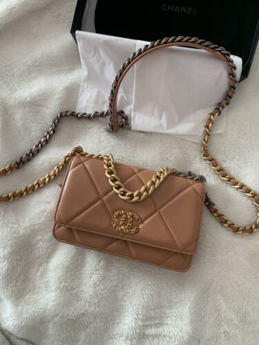 Details about   Chanel 19 WOC (Wallet on Chain) 21P Caramel UNICORN | eBay UK