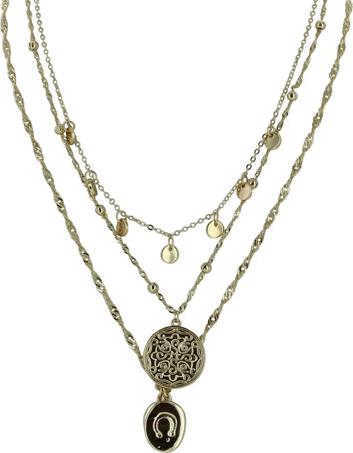 OLIVIA WELLES Paulina Layered Charm Necklace | Nordstromrack | Nordstrom Rack