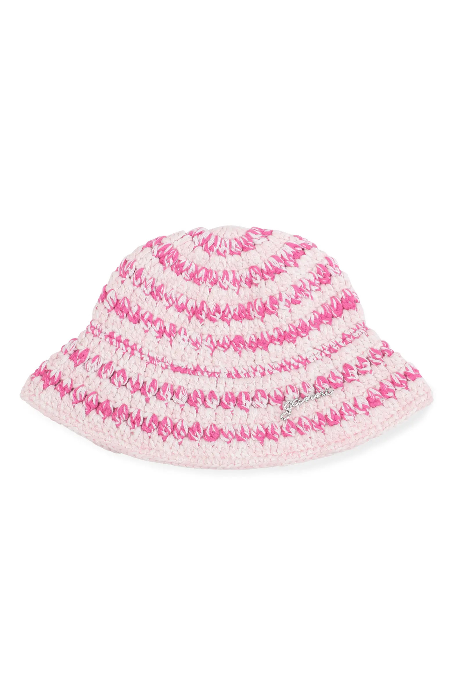 Cotton Mélange Crochet Bucket Hat | Nordstrom