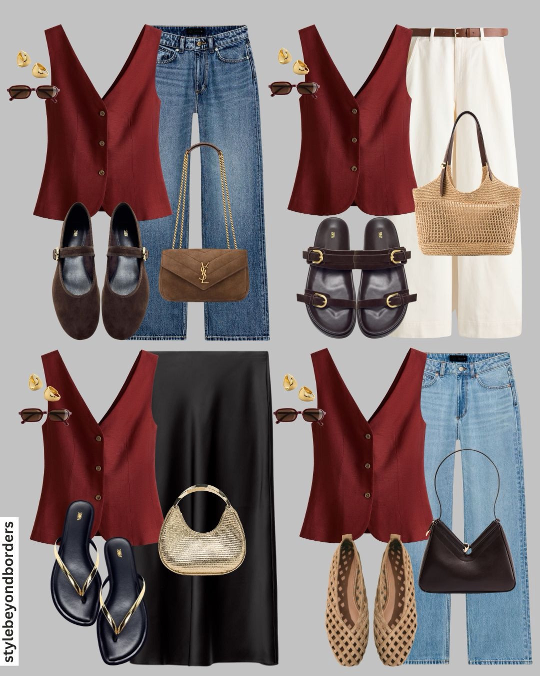 Vest outfit styling for spring ❤️🙋🏻‍♀️✨




Tags: linen vest, waistcoat, blue straight jeans, twill belted trousers, summer sandals, golden sandals, black satin skirt, spring outfits, summer outfit, holiday outfit, casual outfitt

#LTKstyletip #LTKspring #LTKshoes