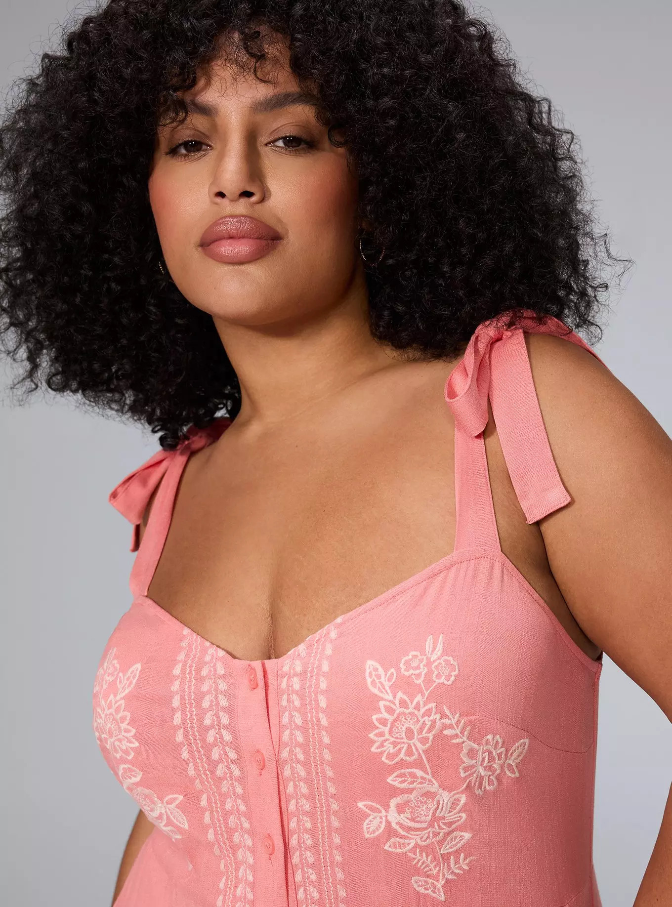 Belle Isle Button Front Midi Dress | Torrid (US & Canada)
