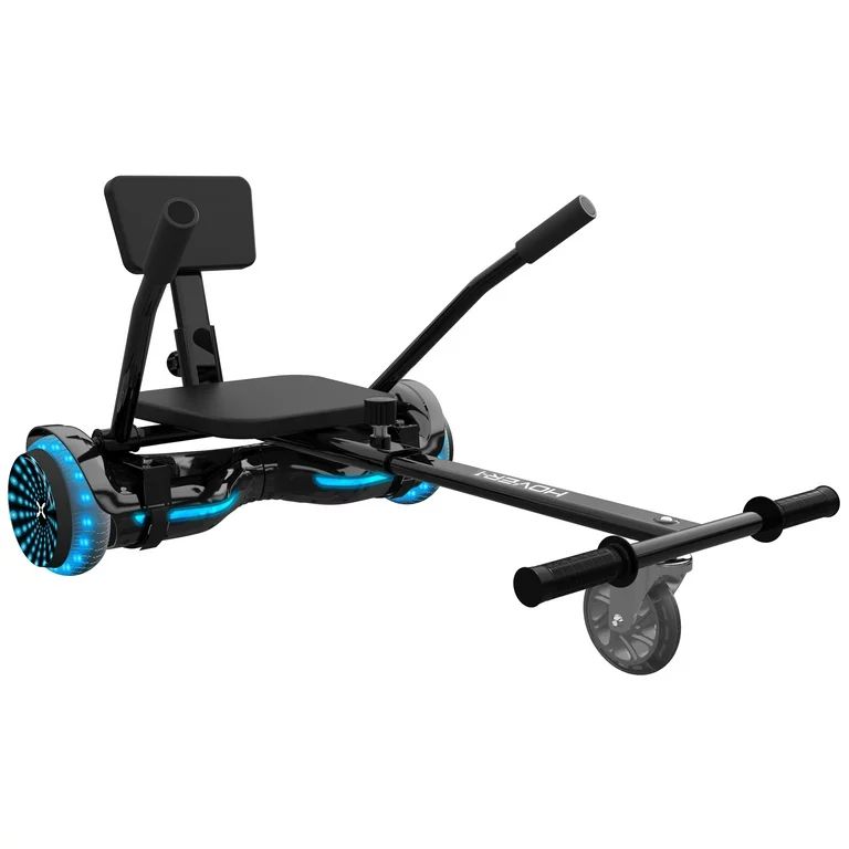 Hover-1 Turbo Hoverboard and Kart Combo, Infinity LED Wheels, Black | Walmart (US)