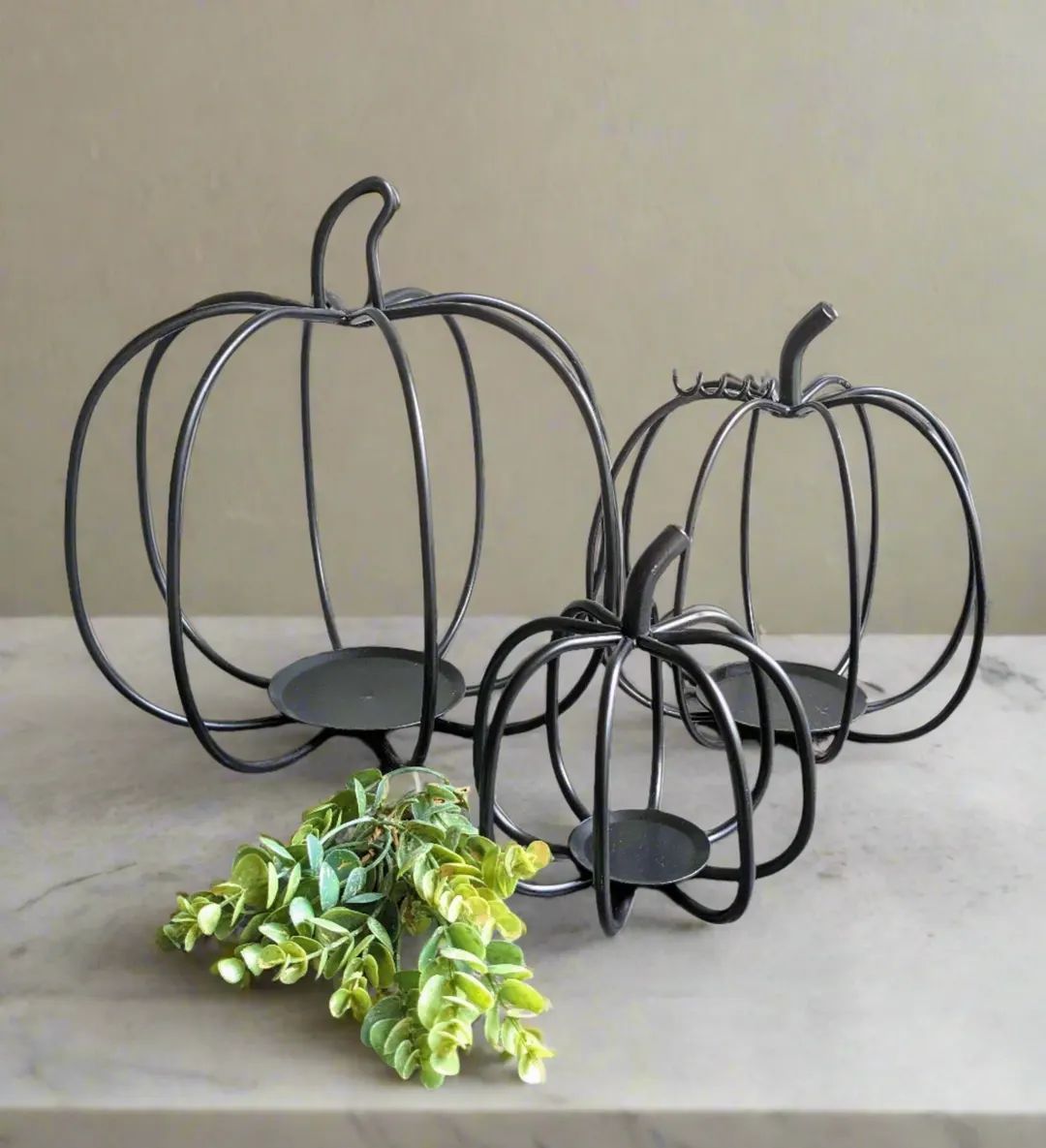 Decorative Wrought Iron 3D Pumpkin Small, Medium, Large Amish Made - Etsy | Etsy (US)