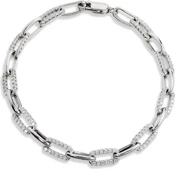 Sterling Silver Micro Crystal Pavé Bracelet | Nordstrom Rack