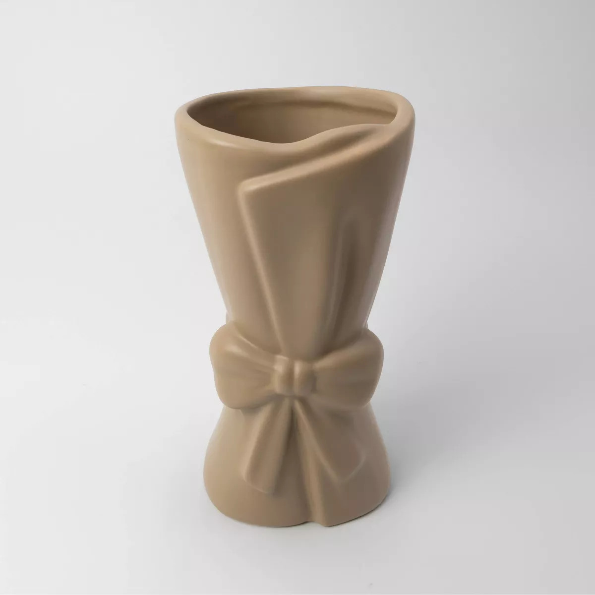 MFR Studio Bow Vase Taupe | Target