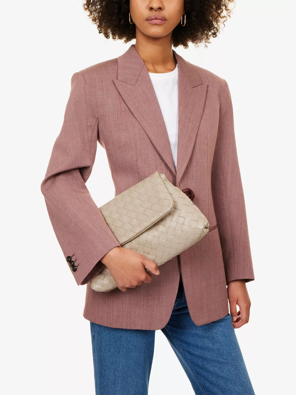 Giorno Intrecciat Leather Pouch | Selfridges