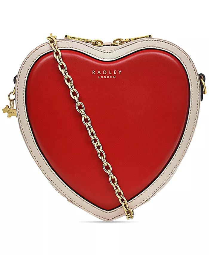 Radley London Small Zip-Around Leather Heart Crossbody - Macy's | Macy's