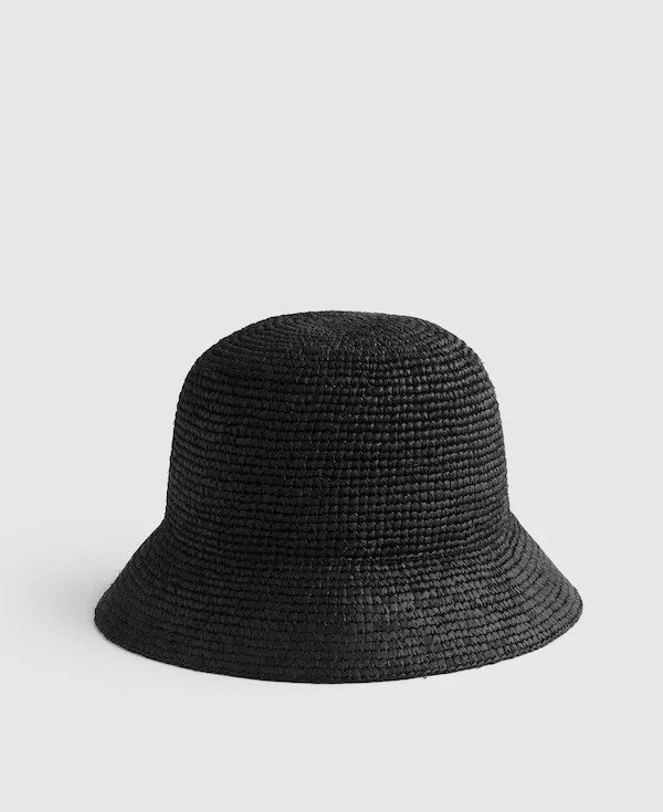 Hand-Crocheted Seamless Bucket Hat in Raffia | Madewell