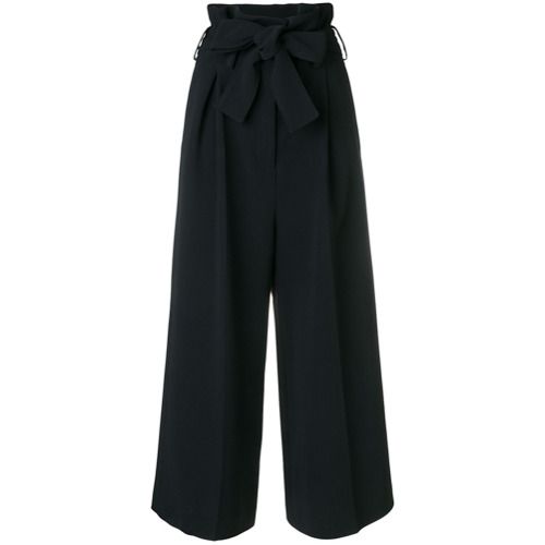 Stella McCartney belted cropped culottes - Preto | FarFetch BR