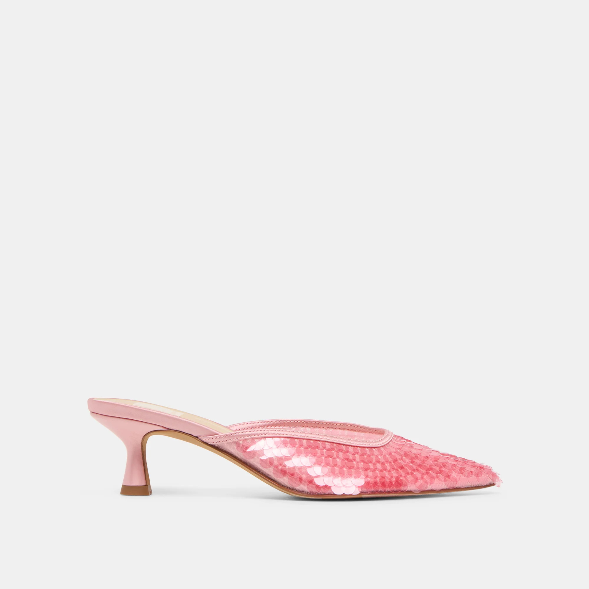 Cleo Sequin Heels Light Pink Sequin | DolceVita.com