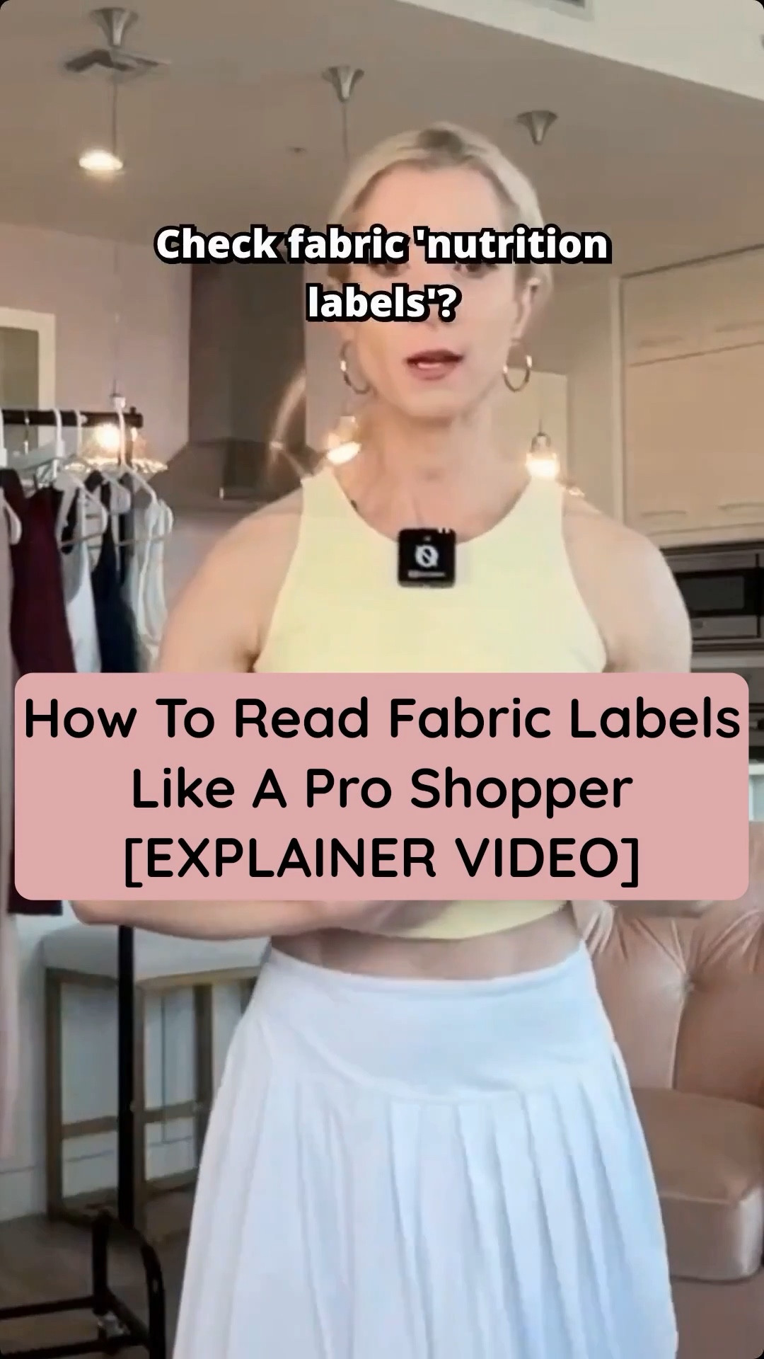 How To Read Fabric Labels Like A Pro Shopper | EXPLAINER VIDEO! LTK Active style for LTK petite girl fashion and style. I always check fabric content the same way I’d read a nutrition label. Knowing what fibers touch your skin makes a huge difference in comfort, longevity, and how a piece wears over time. These quick tips help you spot breathable fabrics, avoid itchy blends, and choose pieces that hold up wash after wash.
Tune into My Chic Style Live for LTK GRWM and LTK OOTD style tips for women, live shopping, styling education, and real product recommendations you can trust.
✨ Shop my LTK now and comment if you want fabric recommendations for sensitive skin, travel, or everyday wear.

#LTKActive #LTKPetite #LTKgrwm