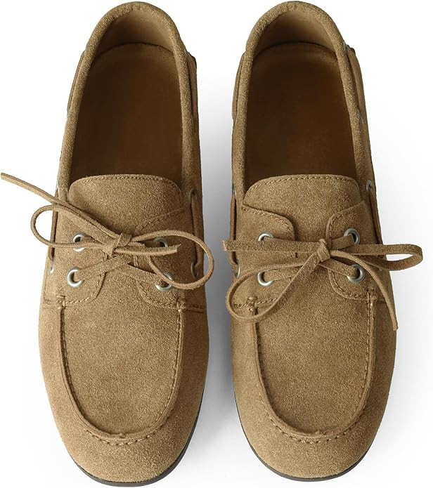 Loafers for Women Slip On Flats Boat Shoes Business Casual Work Comfortable Bow Lace Loafer Dress... | Amazon (US)