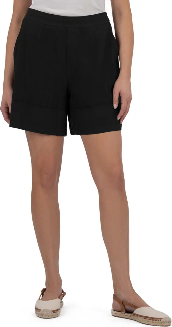 Nicole Pull-On Linen Blend Shorts | Nordstrom