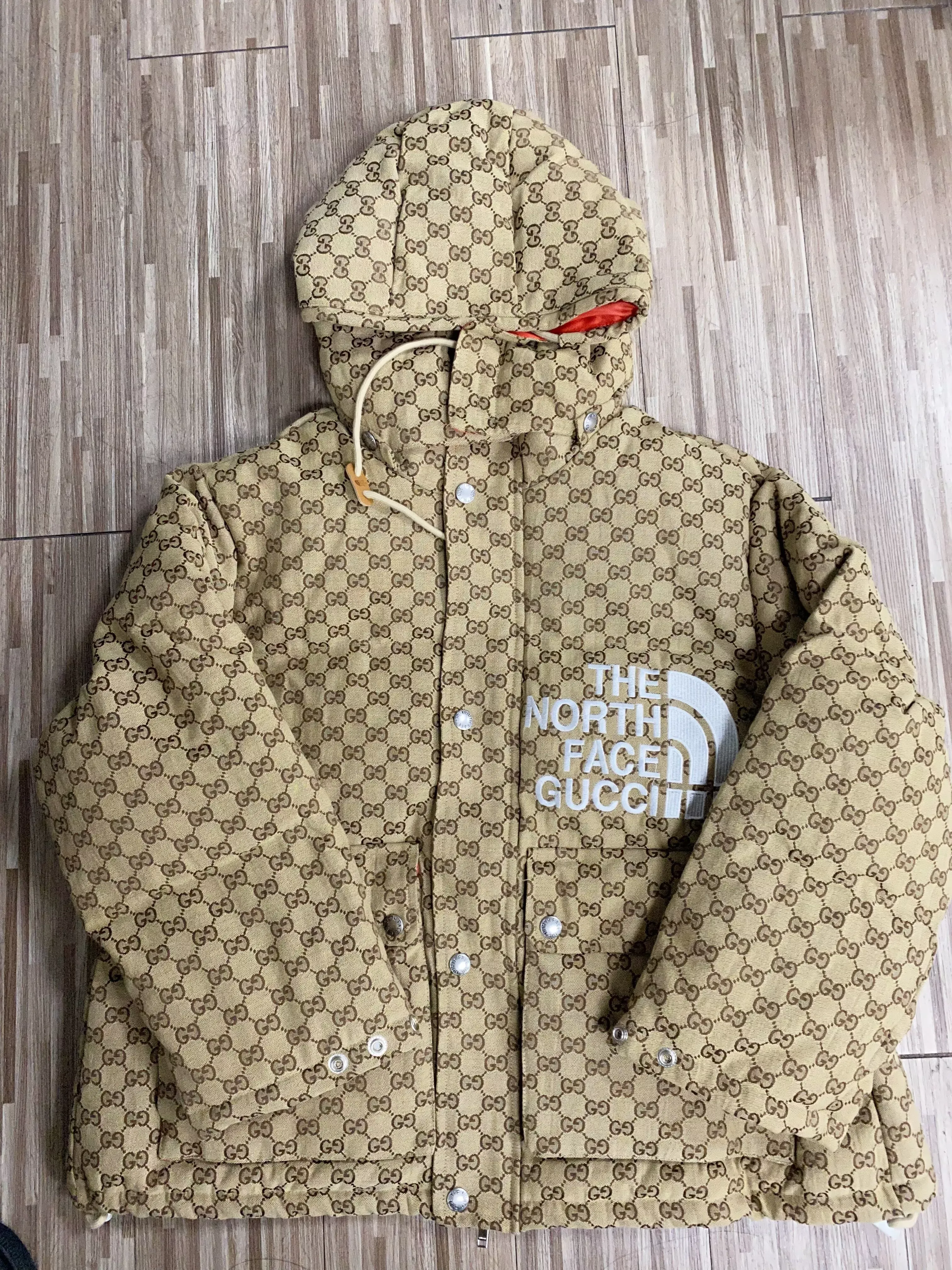 Gucci x The North Face Padded Jacket Yellow