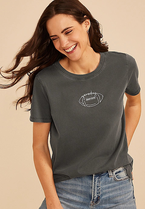 Game Day Embroidered Football Classic Fit Graphic Tee | Maurices