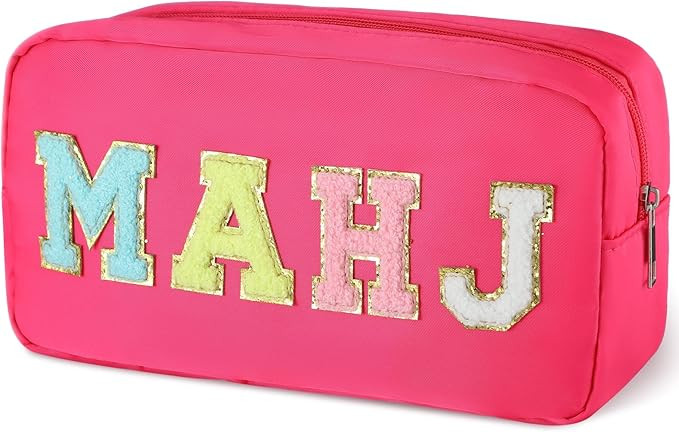 Empty Mahjong Bag Thickened American Mahjong Tiles Bag with Zipper Storage Pouch for Board Game P... | Amazon (US)