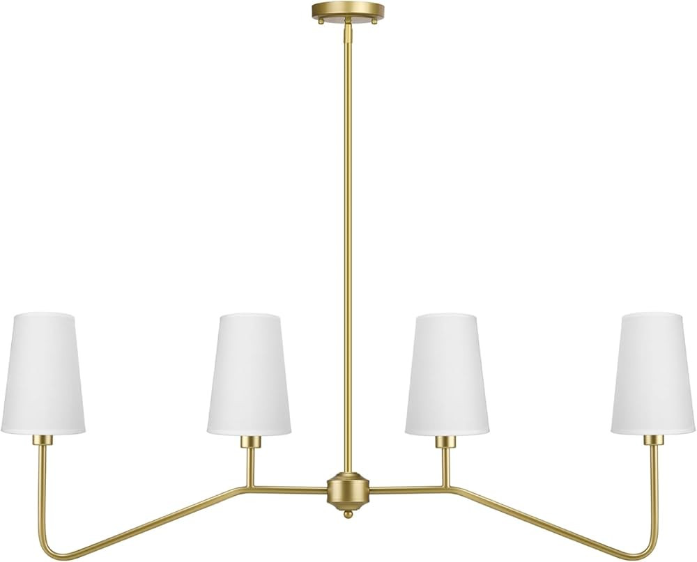 4-Light Kitchen Island Lighting, Industrial Linear Chandelier, Kitchen Island Light Fixtures, Far... | Amazon (US)