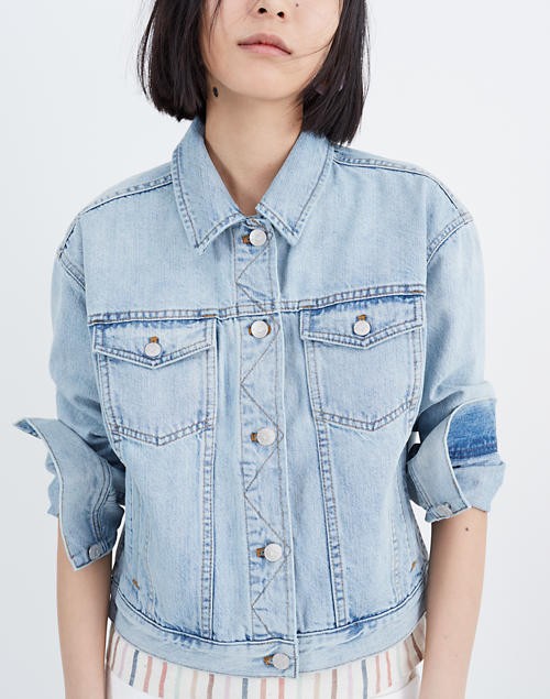 The Boxy-Crop Jean Jacket in Fitzgerald Wash | Madewell