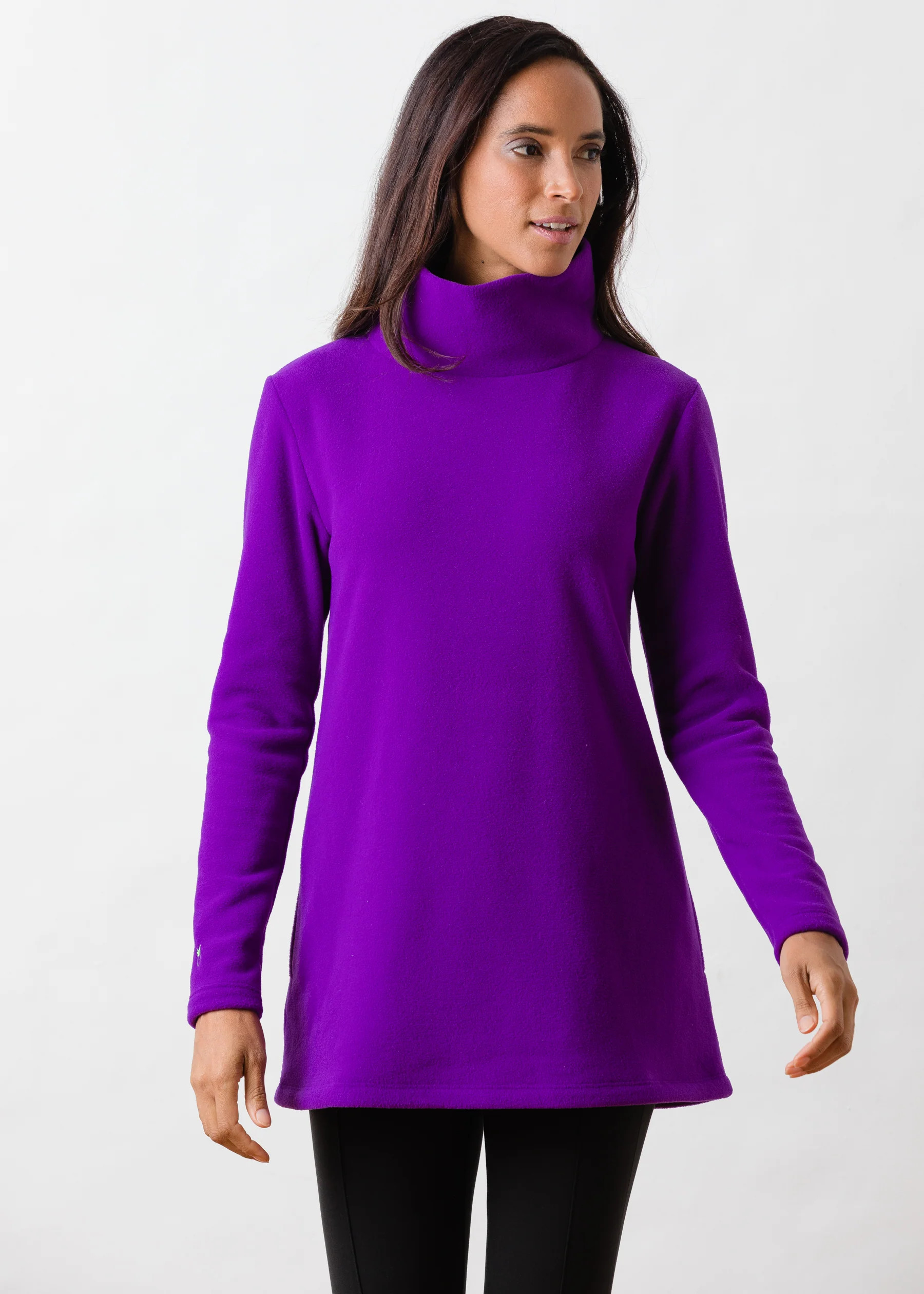 Cobble Hill Turtleneck (Purple) | Dudley Stephens