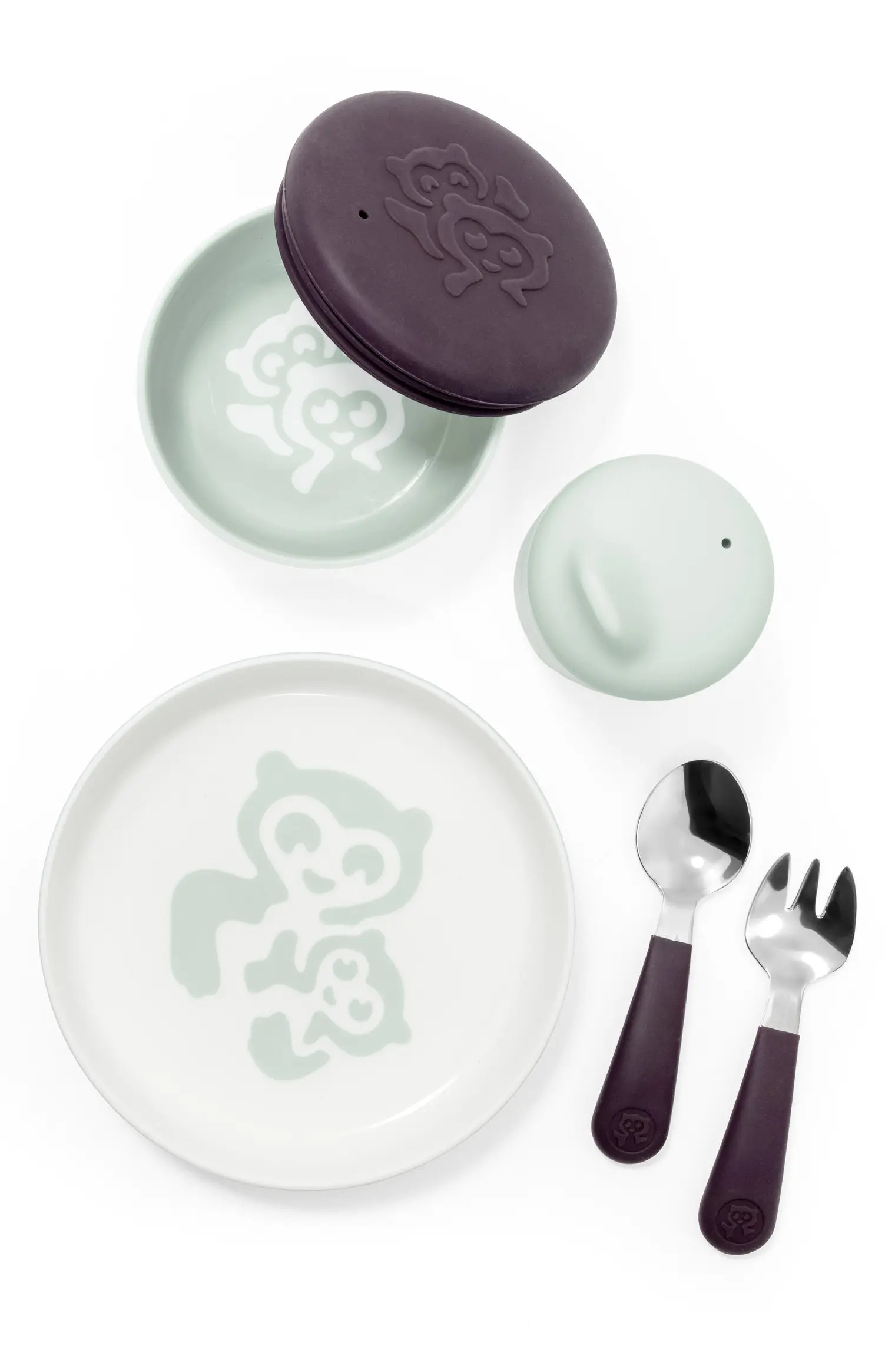 Munch Complete Lidded Bowl, Sippy Cup, Plate, Fork & Spoon Set | Nordstrom