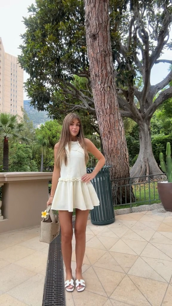 Storm Label, Hermès, Loewe, Summer Outfits, Holiday Outfits, Summer Mini Dress, Capri Mini Dress, Loewe Bag, Raffia Bag, Hermès Sandals

#LTKeurope #LTKstyletip #LTKsummer