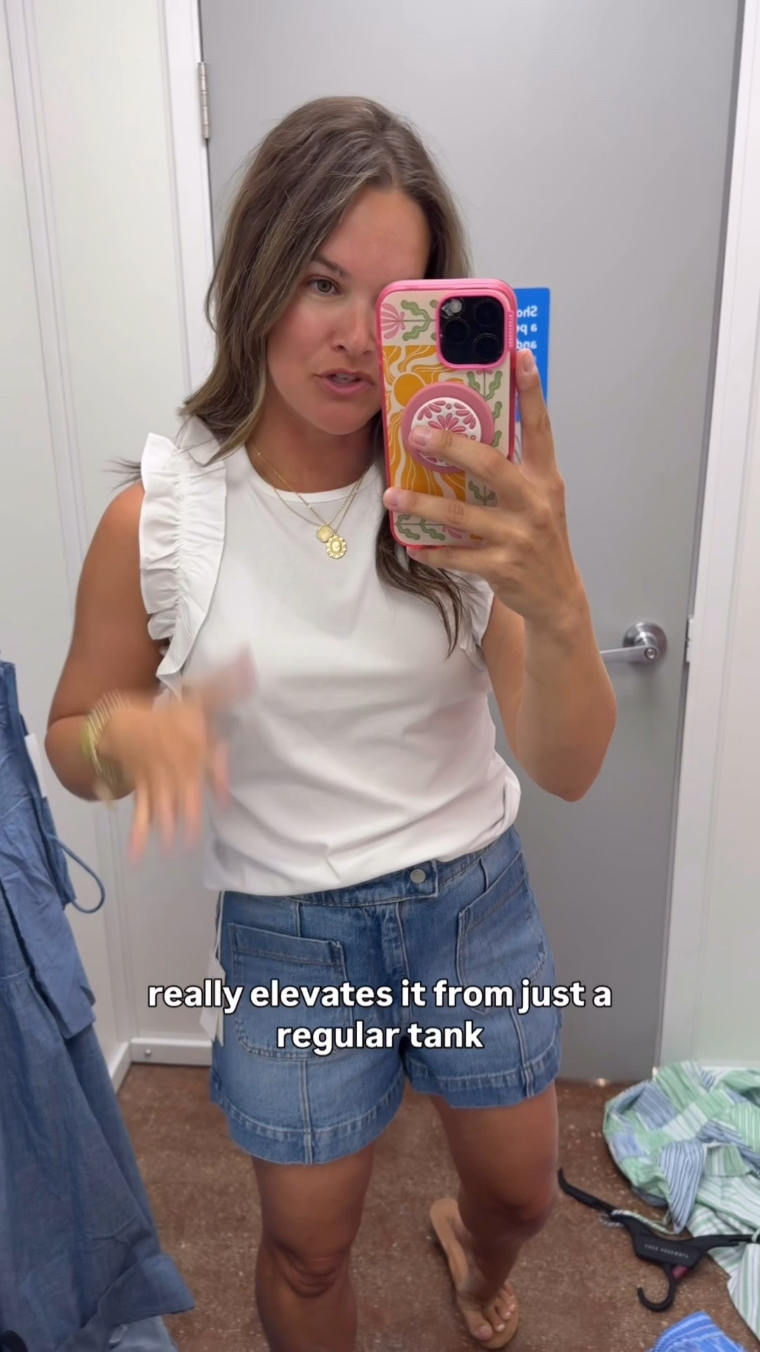 A great basic… but with the cutest little flutter sleeves 🤍 You’ll wear this one with everything!

#LTKootd #LTKdayinmylife #LTKgrwm
