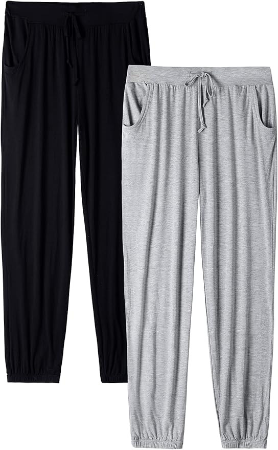 Rosyline Womens Jogger Pants Soft Lounge Pants Sleep Pajama Bottoms with Pocket | Amazon (CA)