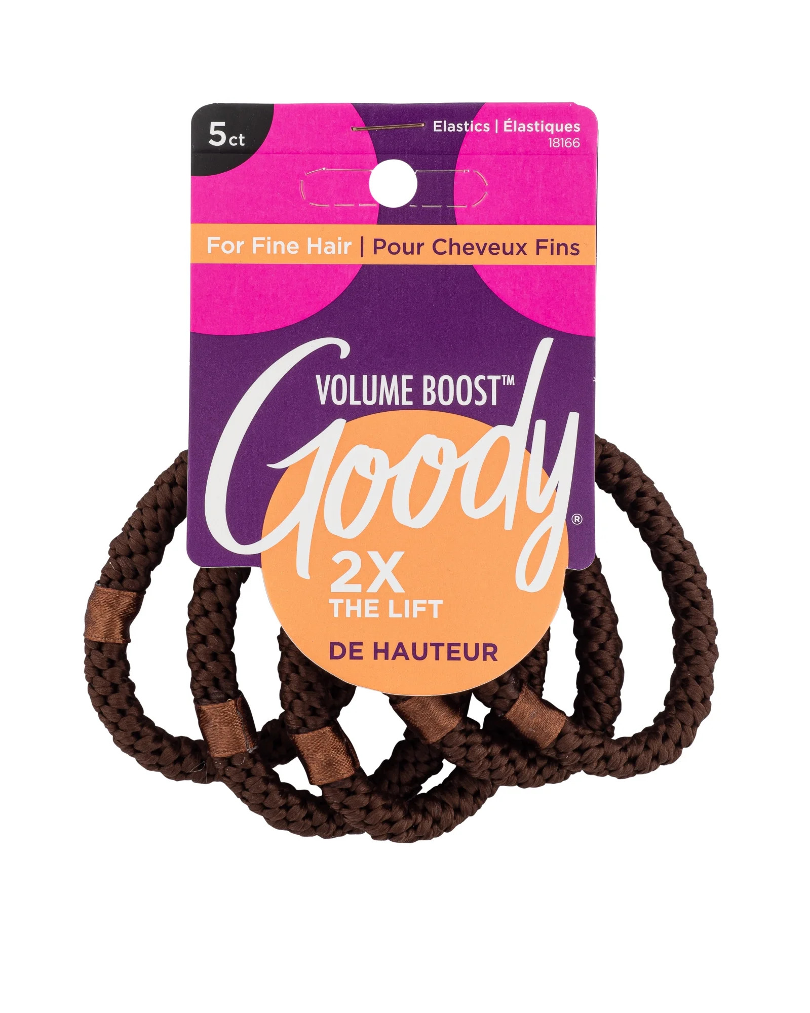 Goody® Volume Boost™ Ouchless® Brown Ponytailers Elastics for Fine Hair, 5 CT | Walmart (US)