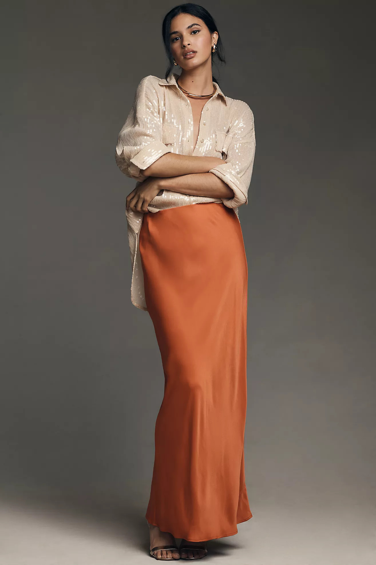 The Tilda Maxi Slip Skirt | Anthropologie (US)