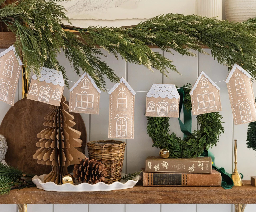 Puffy Gingerbread Banner - Gingerbread House Decorations, Gingerbread Birthday, Christmas Party S... | Etsy (US)