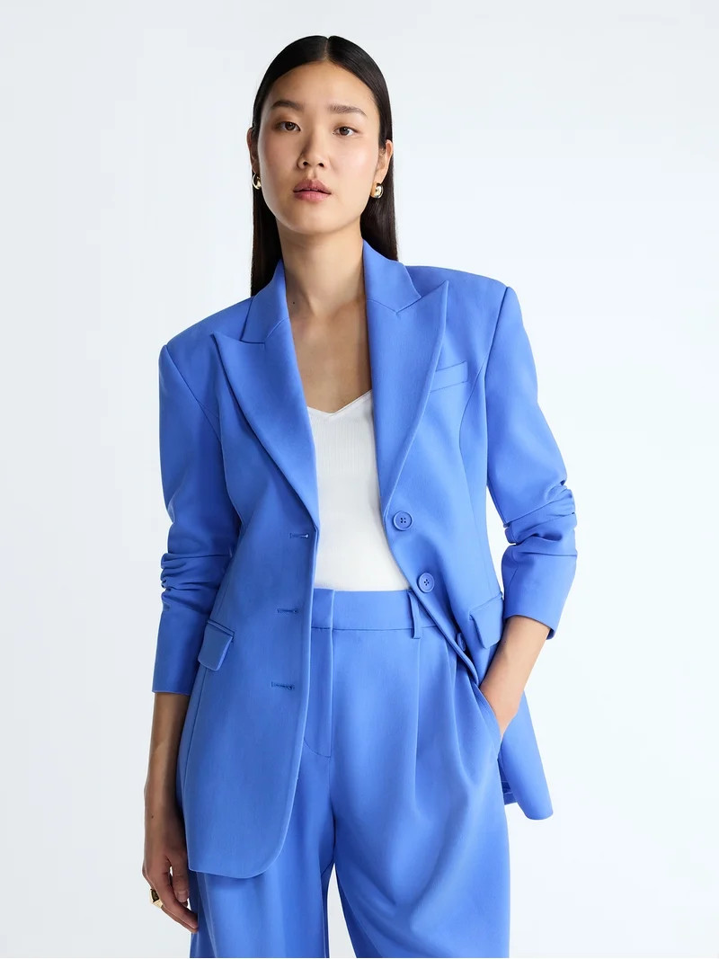 Devil Wears Prada Scoop Collection Women's and Women’s Plus Single Breasted Fitted Blazer, Size... | Walmart (US)