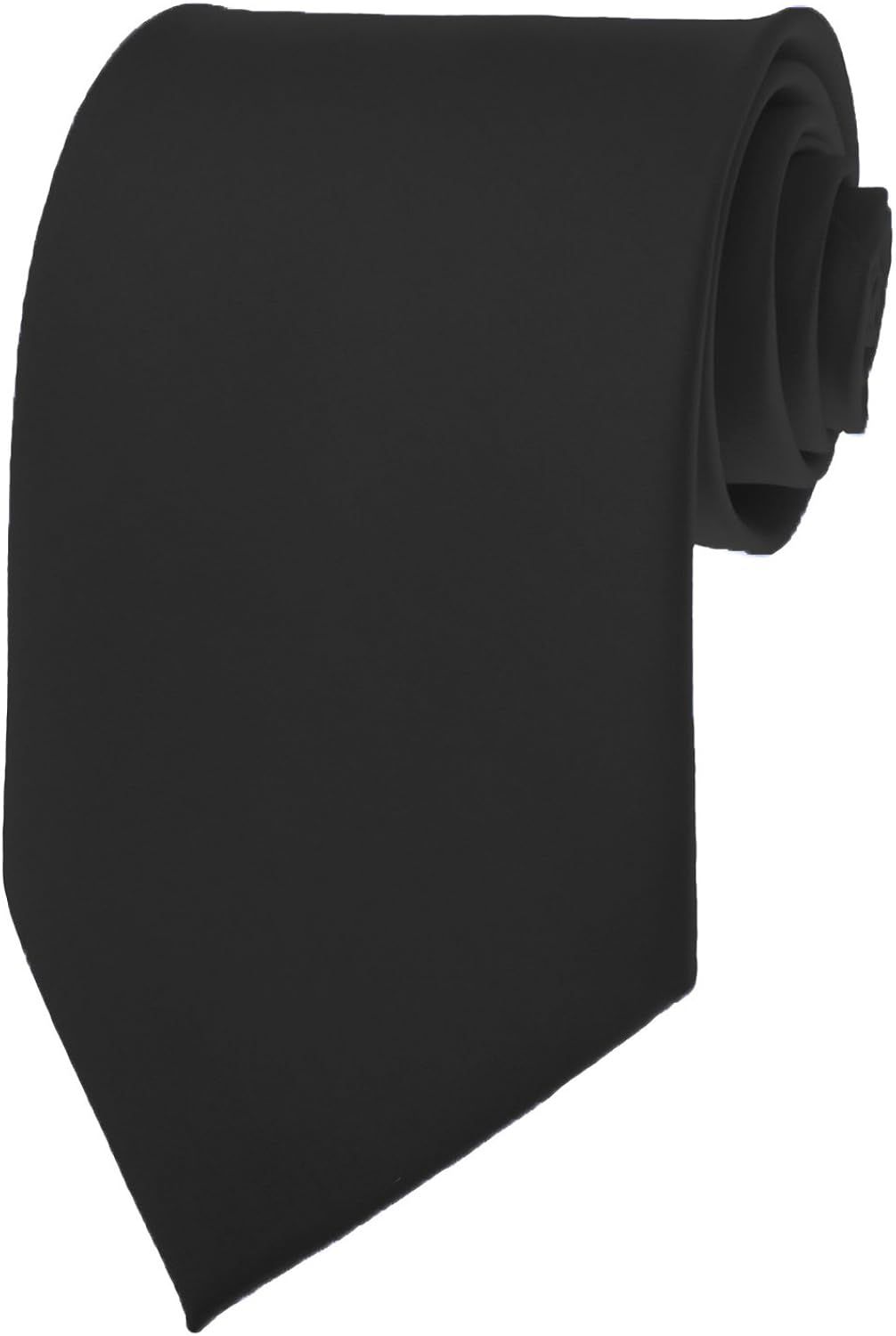 Black New Mens Solid Color Black Ties | Amazon (US)