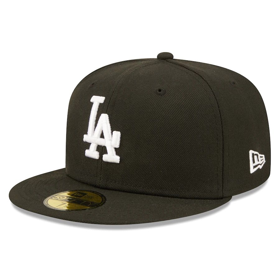 Los Angeles Dodgers New Era Team Logo 59FIFTY Fitted Hat - Black | Lids