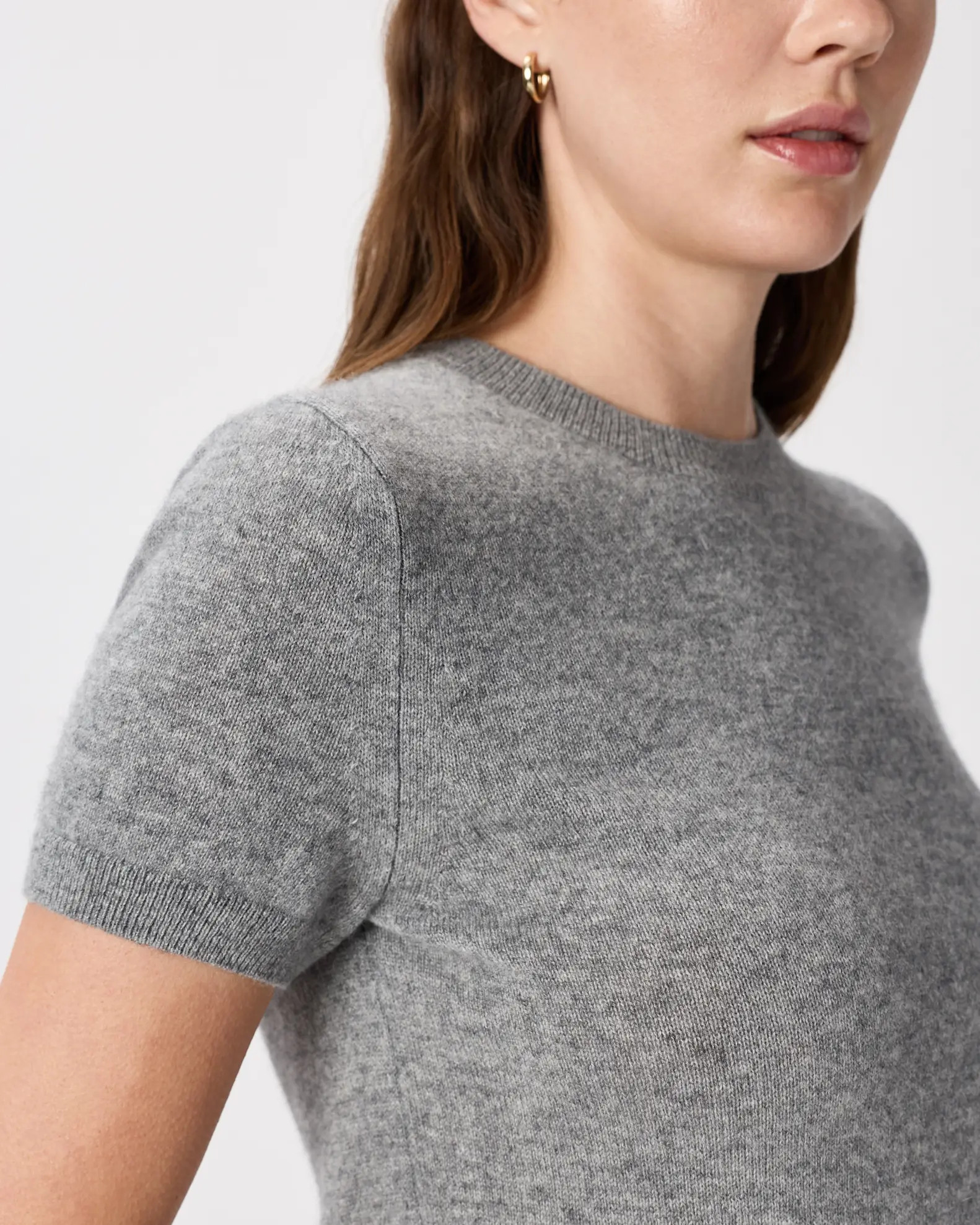 Cashmere Tee | Quince in Heather Grey | Quince