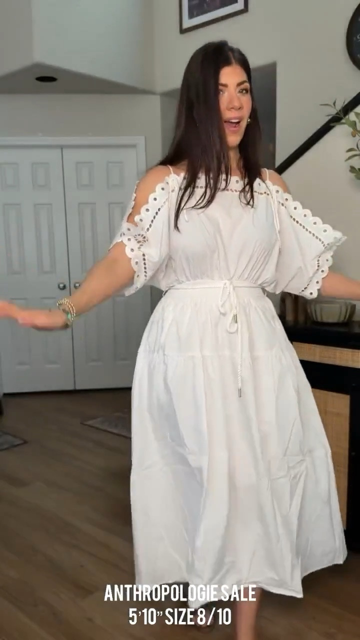 In a medium off the shoulder dress- size down if in between

Anthro sale, white dress, event dress, spring and summer dress, midsize spring to summer style, casual outfit, spring outfits, summer outfits, everyday outfit, mom outfit 
 

 

#LTKOver40 #LTKSaleAlert #LTKMidsize