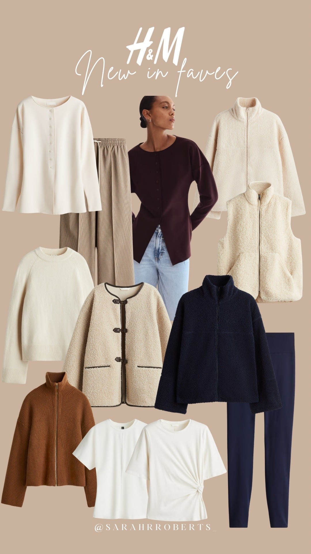 Some more H&M faves this week! Love the navy fleece and the buttoned cardigans. They would be perfect for workwear outfits! 

Autumn outfits, borg jacket, fleece, leggings; knitwear, workwear UK, basic T-shirts 

#LTKautumn #LTKuk #LTKworkwear