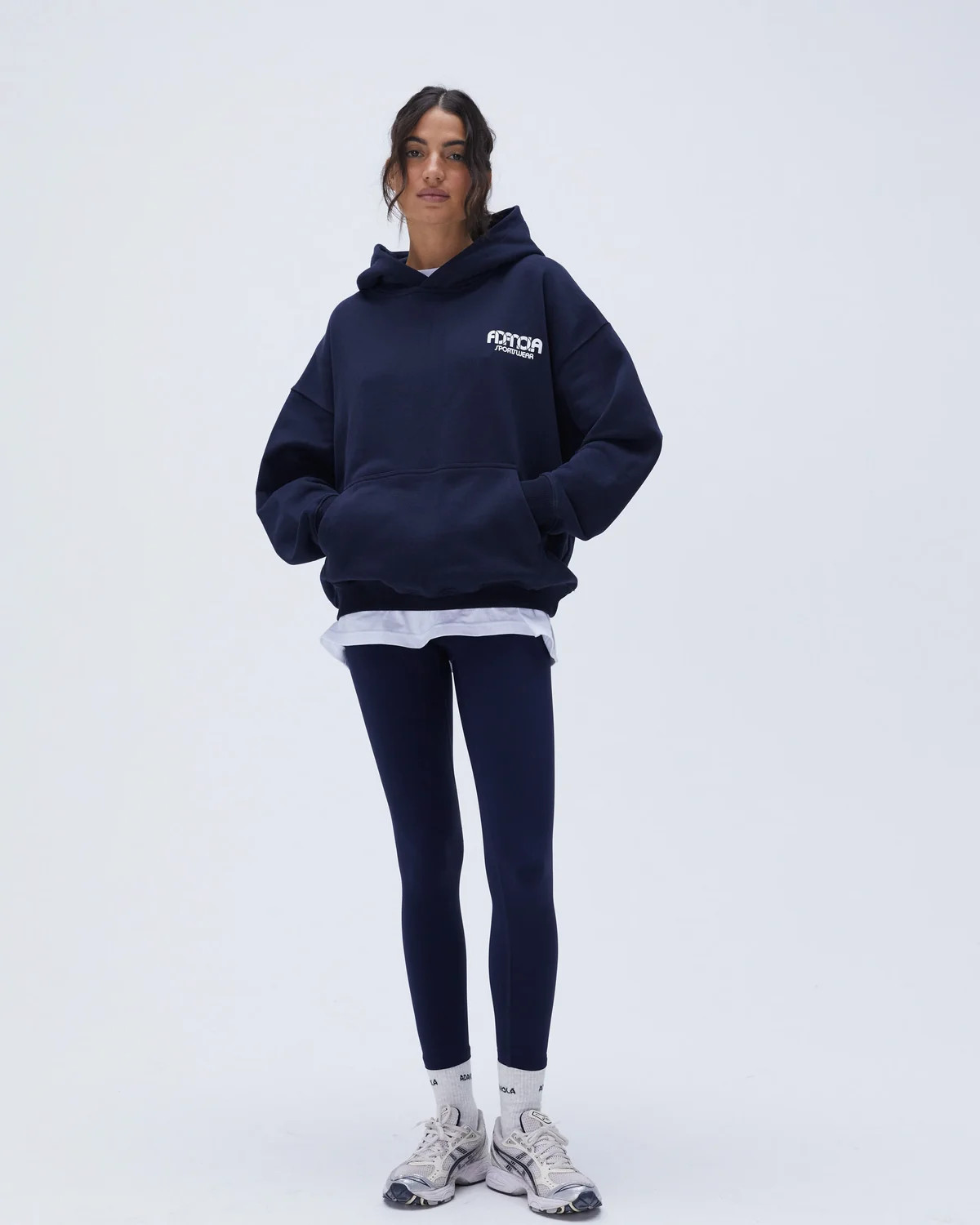Sportswear Oversized Hoodie - Navy Blue | Adanola UK
